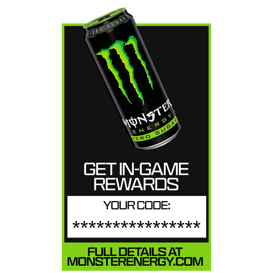Codice in game Monsterenergy
